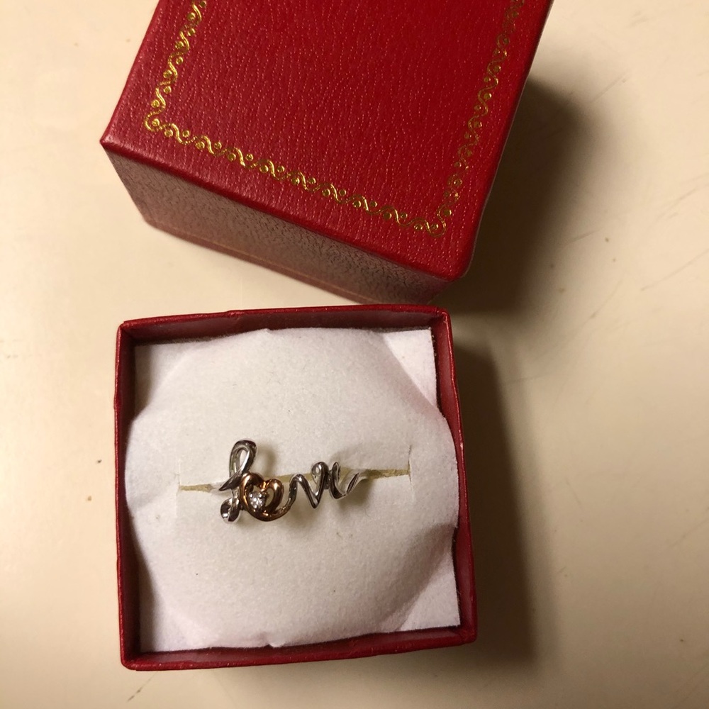 10k diamond ring